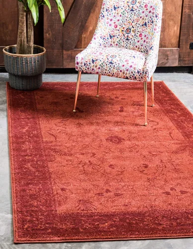 Vista 14 de Unique Loom La Jolla Collection - Alfombra de granja, contemporánea, botánica, tradicional, vintage