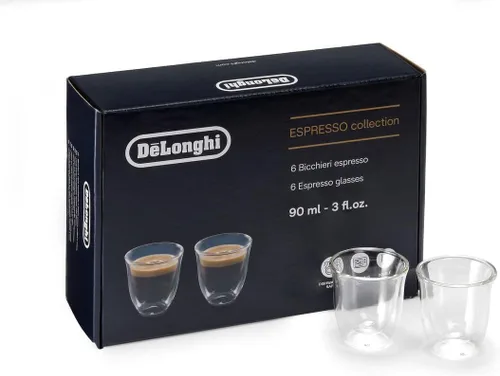 Vista 11 de De'Longhi America 5513296661 Creamy Collection - Vasos térmicos de doble pared (6 unidades), transparente