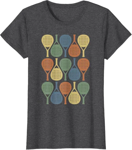 Vista 6 de Vintage Retro Padel Camiseta de Padel Sports Lover
