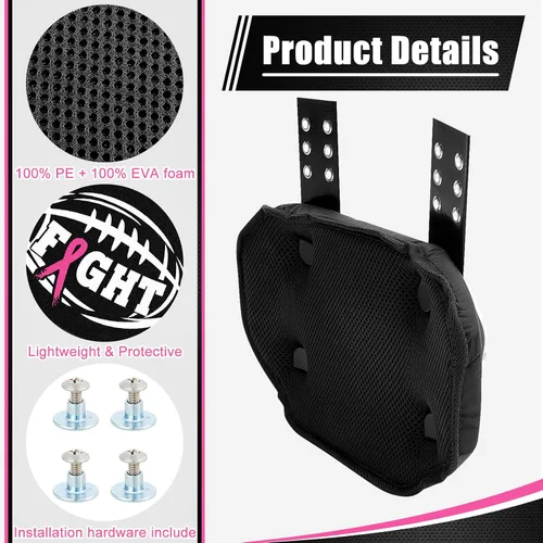Vista 4 de Liliful Placa trasera de fútbol duro deportivo para jugadores, protector trasero para jóvenes, Navidad, amantes del fútbol, regalos para hombres