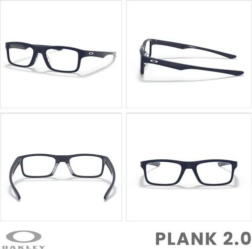 Vista 9 de Oakley Plank 2.0 OX8081 - Lentes rectangulares para hombre y mujer, kit de correa de accesorios, bolsa de microfibra