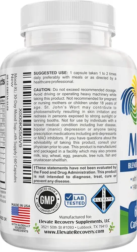 Vista 3 de Estabilizador del estado de ánimo-XL: Suplemento de apoyo del estado de ánimo con 13 ingredientes activos que incluyen 5-HTP, Ashwagandha, GABA