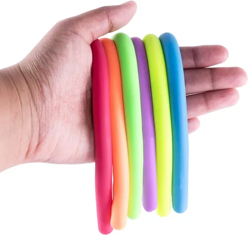 Vista 7 de Super Z Outlet Juego de juguetes sensoriales elásticos de goma gruesa para aliviar la ansiedad de los niños, regalos y premios de fiesta