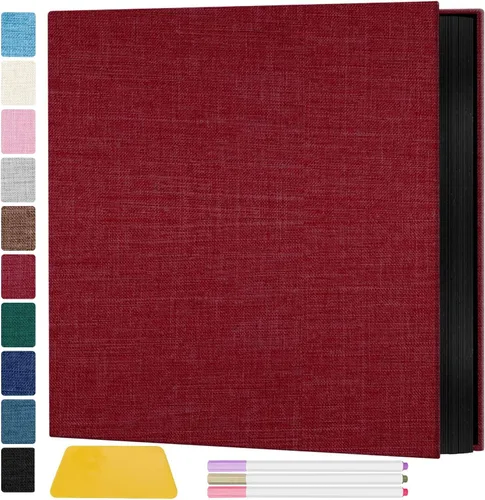 Vista 14 de Zesthouse - Álbum de fotos autoadhesivo con 60 páginas, álbumes de manualidades magnéticos con páginas adhesivas, álbum de fotos que contiene 8x10