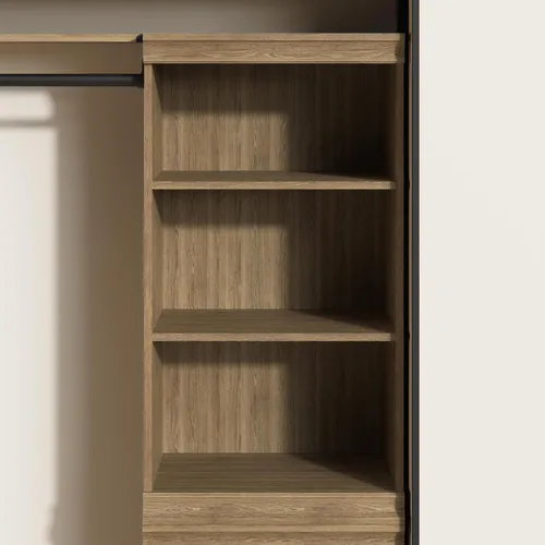 Vista 5 de ClosetMaid - Unidad de almacenamiento modular apilable de 3 estantes, color arena