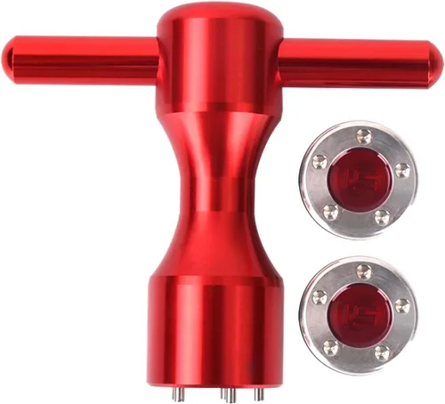 Vista 9 de HISTAR 2 pesas rojas personalizadas de golf + llave roja para putters Titleist Scotty Cameron
