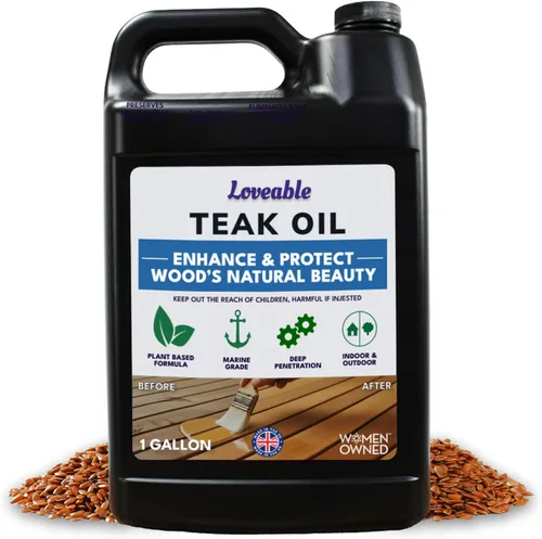 Vista 18 de EcoDecors Loveable - Botella de spray de aceite de teca de 24 onzas, paquete de 2 Perfect for teak patio furniture, shower benches, garden