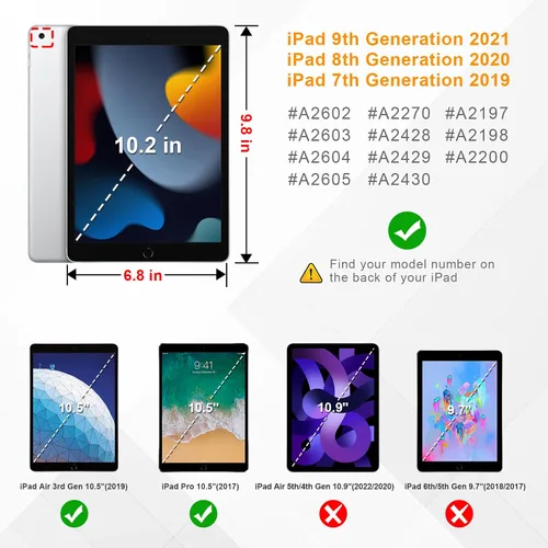 Vista 2 de Fintie Protector de pantalla de vidrio templado para iPad de 9ª / 8ª / 7ª generación (2021/2020 / 2019) de 10.2 pulgadas y iPad Air 3 de 10.5