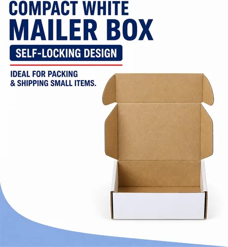 Vista 6 de Corrugated Mailer,Cajas de Envío de Cartón Pequeñas (6" x 4" x 2")