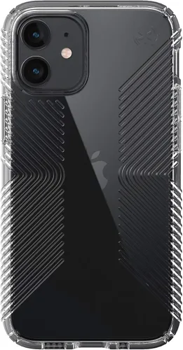 Vista 2 de Speck Productos Presidio Perfect-Clear Grip Funda para iPhone 12 Mini, transparente/transparente