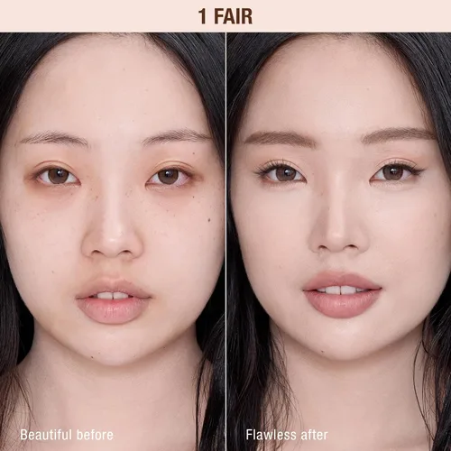 Vista 2 de Charlotte Tilbury AIRbrush Corrector de desenfoque impecable – Corrector para ojeras, manchas y más – Hidratante, cobertura completa con un acabado