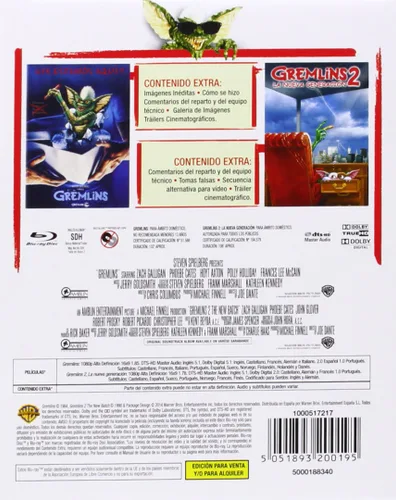 Vista 2 de Pack Gremlins 2 Blu-Ray Import