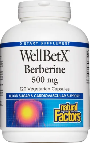 Vista 8 de Natural Factors WellBetX Berberine - Suplemento diario que apoya la salud metabólica - Fórmula apoya el corazón saludable - Sin gluten y vegano - 60