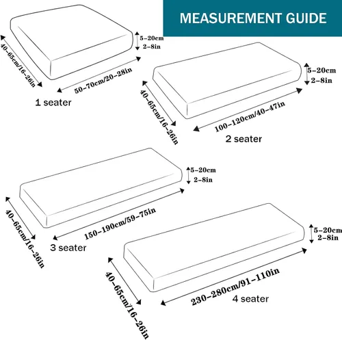 Vista 3 de Fundas de cojín para asiento de sofá, impermeables, fundas de cojín elásticas para sofá, protector de muebles con parte inferior elástica, fundas