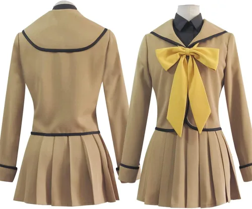 Vista 2 de Weixu Vestido de uniforme para mujer, disfraz de cosplay, falda JK para fiesta de Halloween
