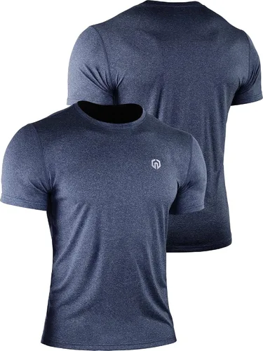 Vista 4 de NELEUS - Camiseta deportiva para hombre, ajuste seco, para correr