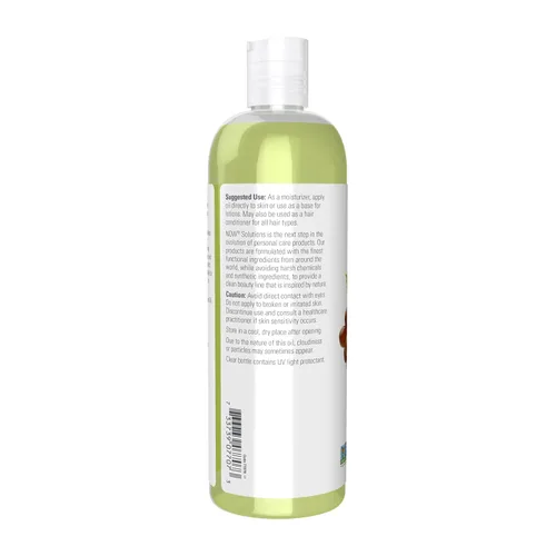 Vista 3 de NOW Foods Soluciones, aceite de semilla de uva, cuidado de la piel para pieles sensibles, hidratante sedoso ligero para todo tipo de piel, 16 onzas