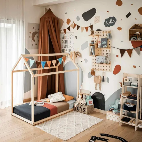 Vista 8 de Sweet Home From Wood Marco de cama en forma de casa