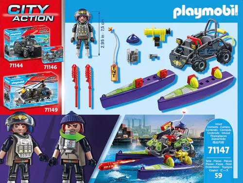 Vista 5 de Playmobil Tactical Police All Terrain Quad