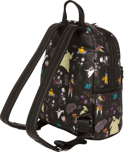 Vista 4 de Loungefly Disney The Nightmare Before Christmas Mini mochila Negro