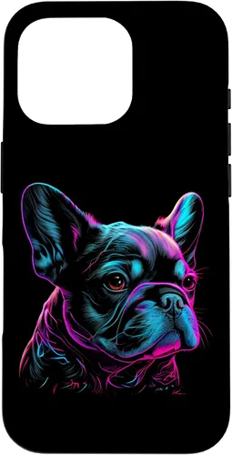 Vista 20 de French Bulldog Retro Design Case for iPhone 17