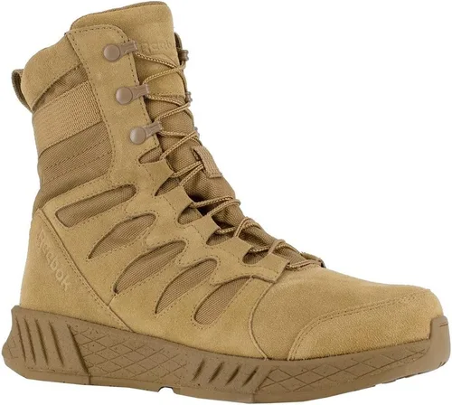 Vista 2 de Reebok Floatride Energy Tactical Safety Toe - Botas tácticas de 8 pulgadas con cremallera lateral
