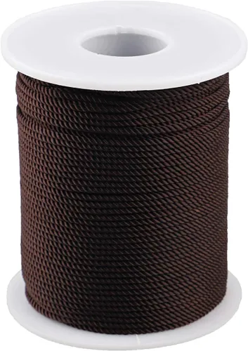 Vista 18 de Cuerda de nailon trenzado de 3 capas para jardinería, manualidades, fabricación de pulseras (0.059 in-164 pies, verde militar)