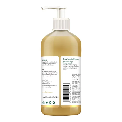 Vista 2 de Biotique Banana Deeply Nourishing Hair Shampoo para cabello normal a seco, 10.1 fl oz