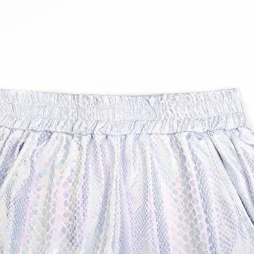 Vista 3 de Perfashion - Shorts metálicos brillantes para mujer