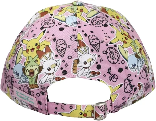 Vista 4 de Bioworld Pokemon Anime Personajes Todo Sobre Impresión Rosa El Snapback, Rosado