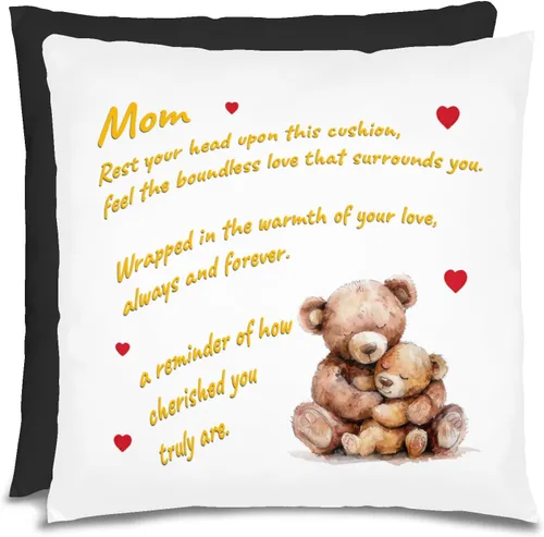 Vista 21 de Almohada para el día de la madre para mujer, almohada personalizada, regalos para mamá, regalos para mamá, almohada para mamá