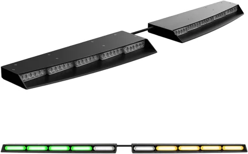 Vista 15 de Raptor Elite Striker-TIR - Barra de luz LED para visera interior (ámbar)