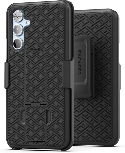 Vista 5 de DuraClip - Funda para Samsung Galaxy A54 5G con clip de funda y soporte (negro mate) (A54 5G)