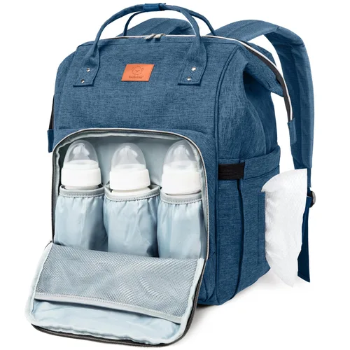 Vista 11 de KeaBabies - Mochila pañalera grande impermeable para viajes