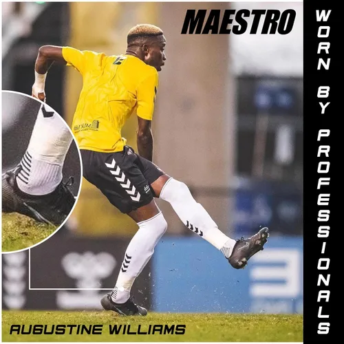 Vista 17 de Maestro - Calcetines de agarre de fútbol para hombres y mujeres con almohadillas antideslizantes, ideales para fútbol, baloncesto y deportes