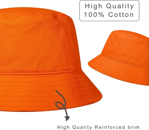 Vista 13 de GADIEMKENSD Sombrero de pescador 100% algodón, unisex, protección solar UPF 50, ligero, plegable