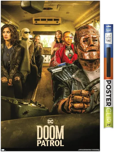 Vista 17 de Trends International DC Comics TV Doom Patrol - Póster de pared de una hoja de autobús, 22.4 pulgadas de largo x 14.7 pulgadas, versión enmarcada
