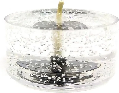 Vista 8 de Vela de gel hecha a mano de edición limitada azul con diseño de tortuga marina recargable para siempre con 4 paquetes de velas de té de gel
