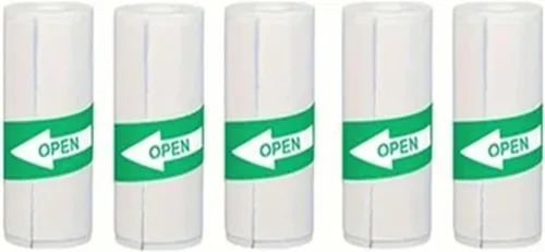 Vista 9 de Thermal Sticker Paper Roll, Thermal Printer Paper White Self-Adhesive 5-50 PCS(50PCS White Sticky)