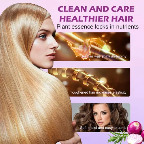Vista 8 de Onion Hydrosol Shampoo & Conditioner Set para el crecimiento y el grosor
