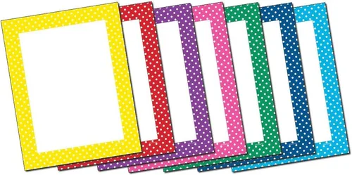 Vista 15 de Papel para impresora láser y de inyección de tinta con membrete de lunares (25 hojas, negro sobre blanco)