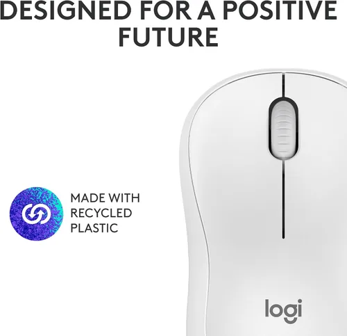 Vista 9 de Logitech Ratón inalámbrico Bluetooth silencioso compacto M240 - Blanco Blanco hueso