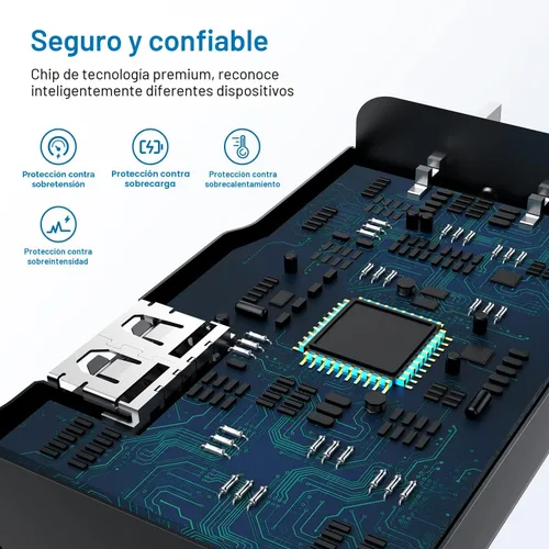 Vista 3 de Cargador tipo C de carga rápida, paquete de 2 bloques de carga USB C Android para teléfono y cable de carga de 3 pies, para Samsung Galaxy S8/S9/S10