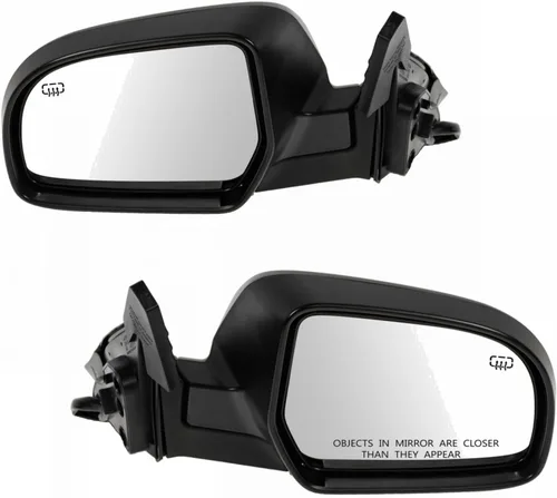 Vista 77 de TRQ Conjunto de 2 piezas de espejo lateral para conductor y pasajero, ajuste eléctrico, sin calefacción, sin memoria, color negro, compatible