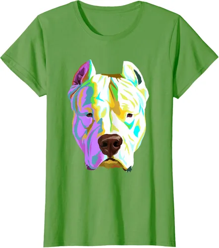 Vista 57 de Colorida camiseta Dogo Argentino, Negro, S