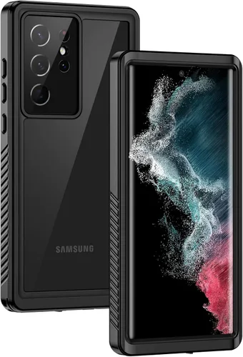 Vista 13 de Lanhiem Funda para Samsung Galaxy S22, IP68 impermeable a prueba de polvo con protector de pantalla integrado, funda protectora de cuerpo completo