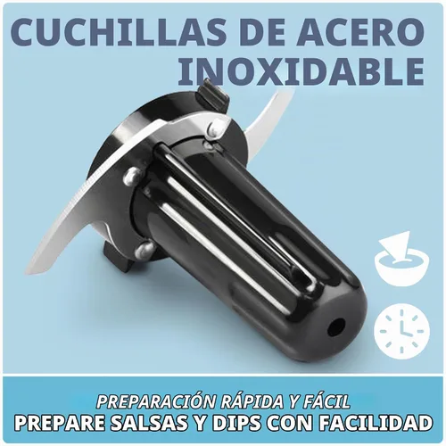 Vista 4 de Kitchen Selectives Mini Chopper de Select Brands - Mini picadora eléctrica de alimentos para electrodomésticos de cocina - Cuenta con piezas aptas