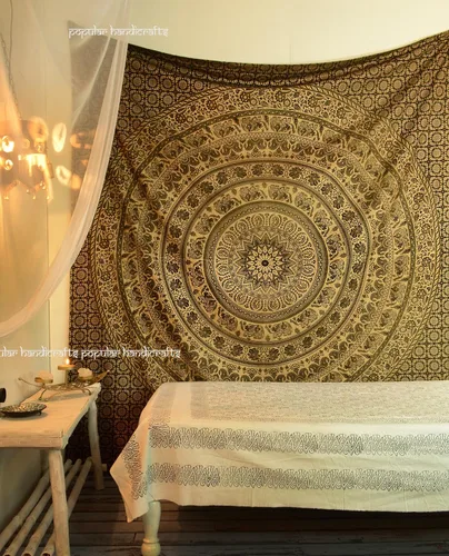 Vista 10 de Popular Tapestry Tapiz de elefante para colgar en la pared