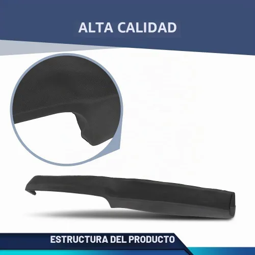 Vista 3 de PIT66 Cubierta de bisel de tablero TPE negra compatible con Buick Apollo/Olds Omega 1972-1974 Compatible con Chevy Chevy II/Chevy Nova 1969-1974