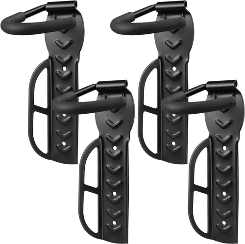 Vista 9 de DkOvn Paquete de 1/2/4 Soportes de Pared para Bicicleta de Garaje, Soporte de Pared para Bicicleta con Tornillos, Soporta hasta 66 lb